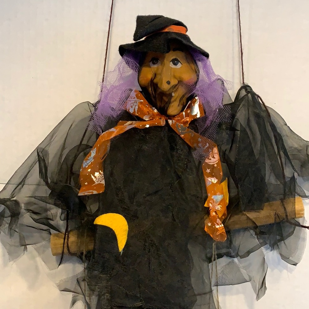 Hanging witch decoration halloween
